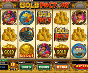 Leuke slotmachine: Gold factory 
